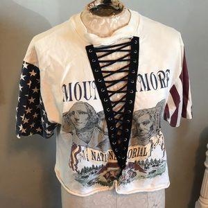 LF/Furst of a Kind lace up Vintage T